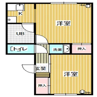 サンクス・ハイツ【2階】の間取り