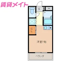 ラフレシール山城【5階】の間取り