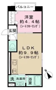 ベルガット早稲田【2階】の間取り