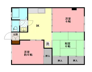 高橋コーポ【1階】の間取り