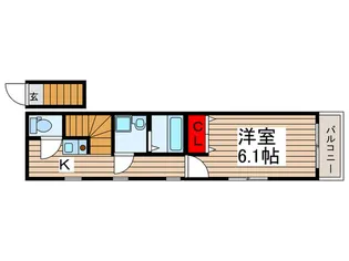 リバティコ-ポII【2階】の間取り