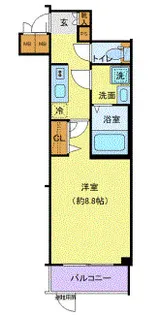 ディアレイシャス溝の口【1階】の間取り