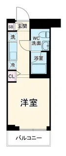 ベルグレード吉野町【1階】の間取り