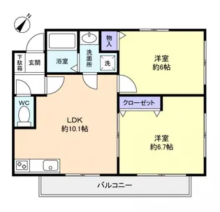 グレイス スクエア【2階】の間取り