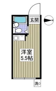 フラット中野【1階】の間取り