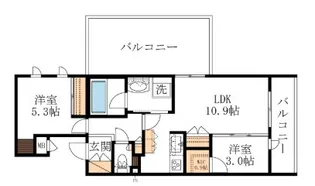 ルマセラ【3階】の間取り