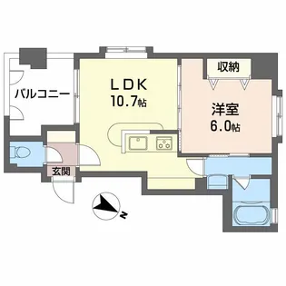 フラットリア笠岡【3階】の間取り