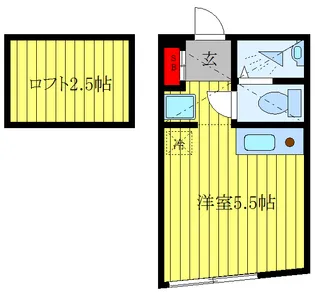 メイリリー東十条【2階】の間取り