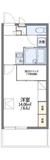 レオパレスリバーサイド藤【1階】の間取り