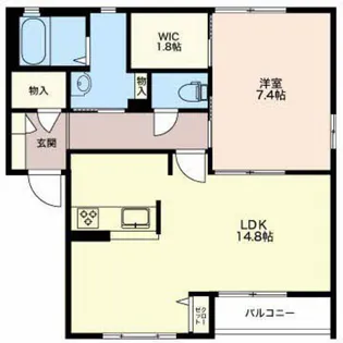 プラシィド パレス【1階】の間取り