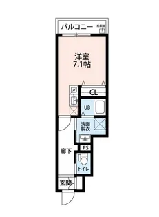 ラントヴィル船堀【1階】の間取り