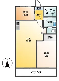 コーポ山口II【3階】の間取り