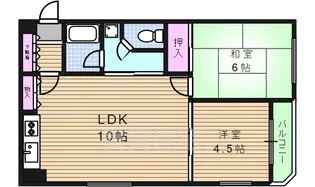 プリオール舟橋【8階】の間取り
