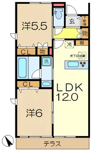 ハウスK【1階】の間取り