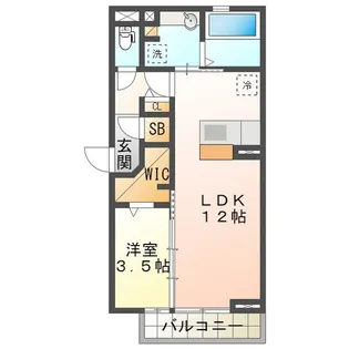 アンファン ナッツ【3階】の間取り