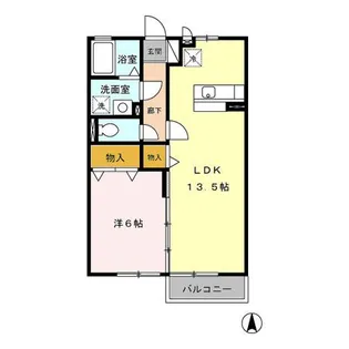 リビングタウン八日市場 A【2階】の間取り