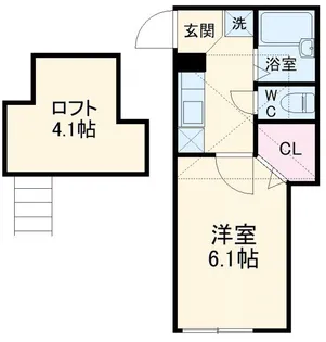 ラ・メール溝の口【1階】の間取り