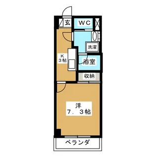 ピアチェーレアシタカ【1階】の間取り