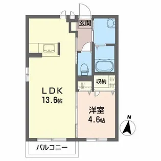 シャーメゾン・MK B【2階】の間取り