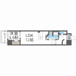 ラ フォルム鎗屋町【12階】の間取り