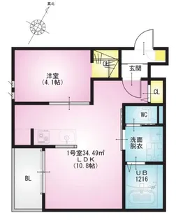REGALEST 与野【1階】の間取り