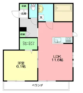 グロワール プルミエ【1階】の間取り