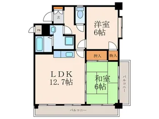 サンヒルズ美萩野【1階】の間取り
