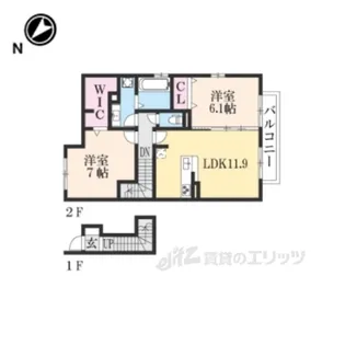 AileD’oreA棟【2階】の間取り