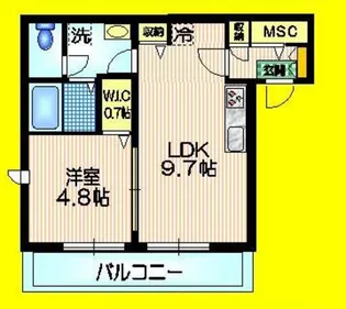 フルール八幡山【3階】の間取り