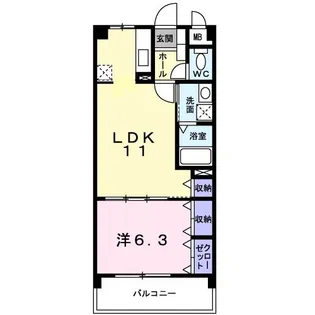 ボーフェン フィアー【2階】の間取り