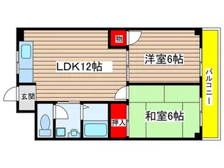 エステートOSM四番【3階】の間取り