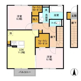 メゾン ブリーゼ【2階】の間取り