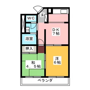 長谷川B・L・D【2階】の間取り