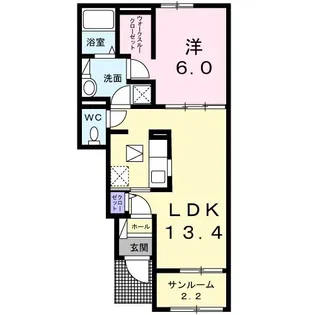ノイエスハウス【1階】の間取り