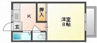 コーポ森嶋I【1階】の間取り