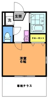 ピークハイム和光L【1階】の間取り