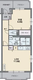 フレシール桜堤【3階】の間取り