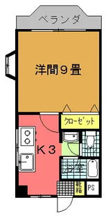 メルベーユ志真志【5階】の間取り