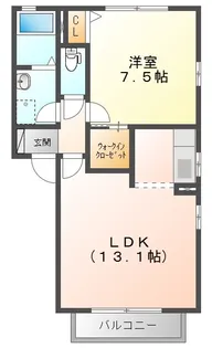 アクアガーデン A【2階】の間取り