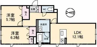 W&B(ダブル アンド ビー)【1階】の間取り