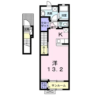 ミルト白山4【2階】の間取り