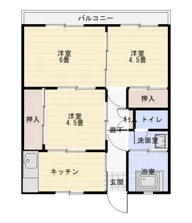 みかげアパート【1階】の間取り