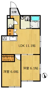 ベル・スイート【1階】の間取り