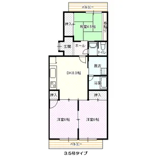 サンライト山崎【2階】の間取り