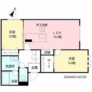 ファミリア新屋敷【1階】の間取り