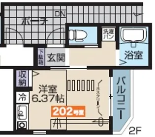 キャトル大泉学園5番館【2階】の間取り