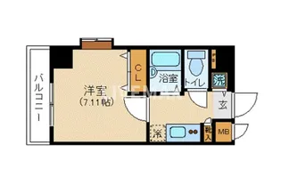 K&W西新橋【2階】の間取り
