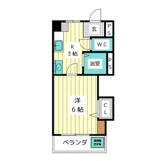 メゾンやよい【3階】の間取り