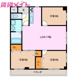 フォーラム6【4階】の間取り