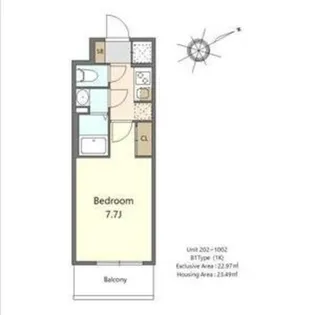 S-RESIDENCE堺浜寺axial【4階】の間取り